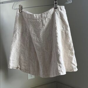 LOFT Light Beige Mini Skirt